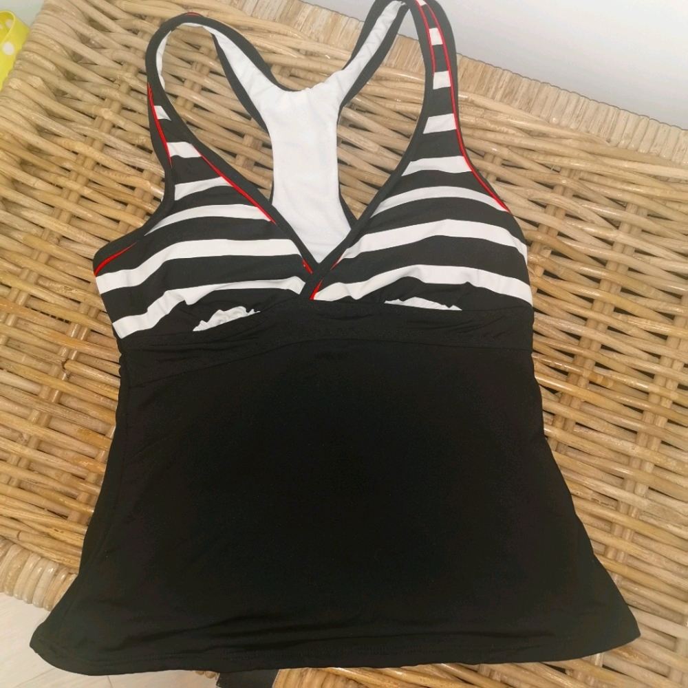 Cole of California swim wear striped top